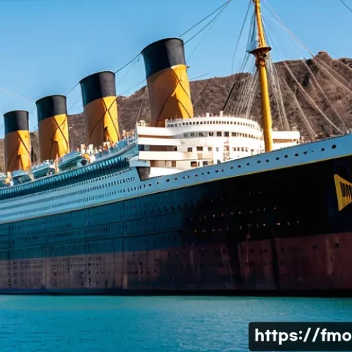 Home 13 타이타닉 촬영지 비하인드 - A breathtaking panoramic view of the colossal Titanic film set at Rosarito Beach, Baja California, M...
